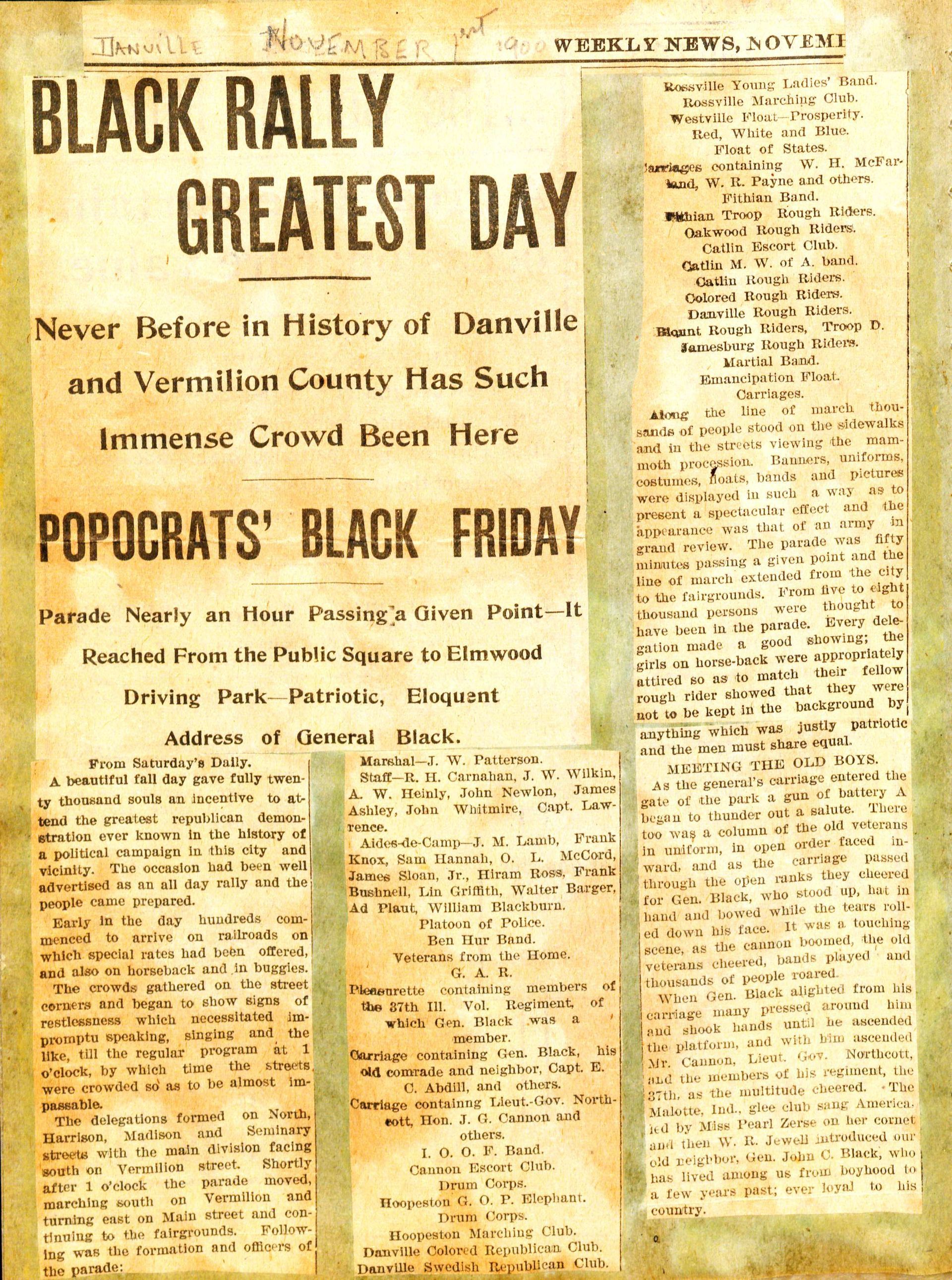 Picture of a newspaper clipping